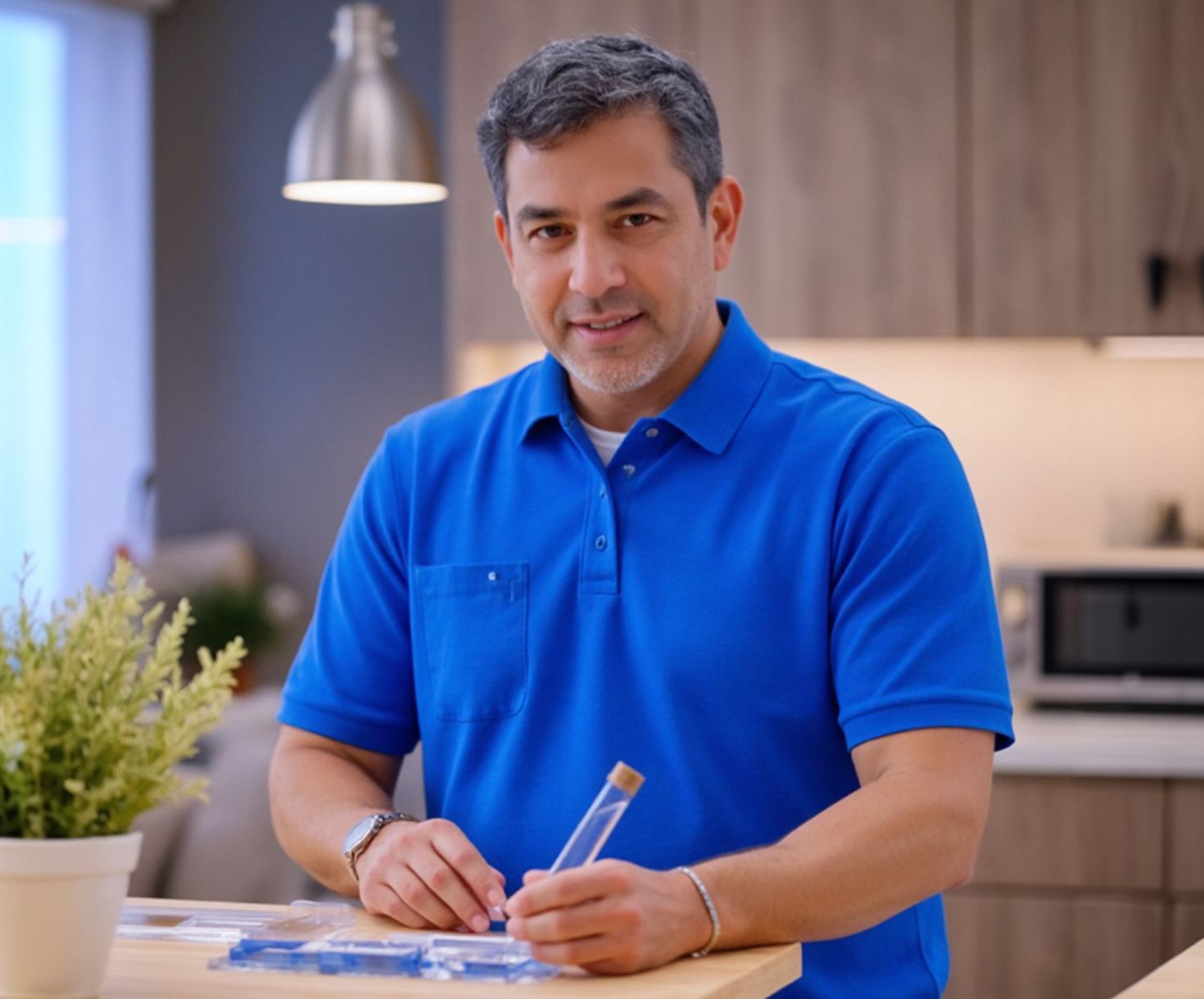Our technician tests your water