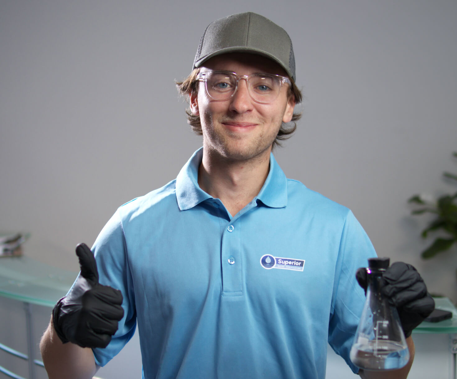 Our technician tests your water